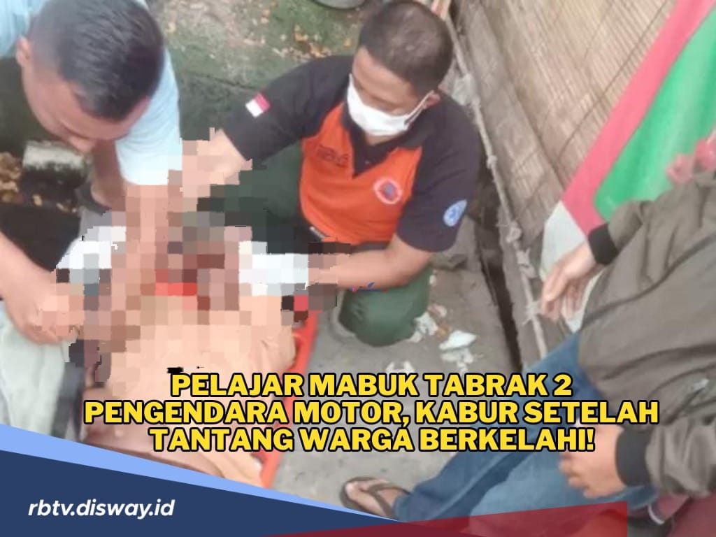 Berkendara saat Mabuk, Pelajar Ini Tantang Warga Berkelahi Usai Tabrak 2 Pengendara Motor