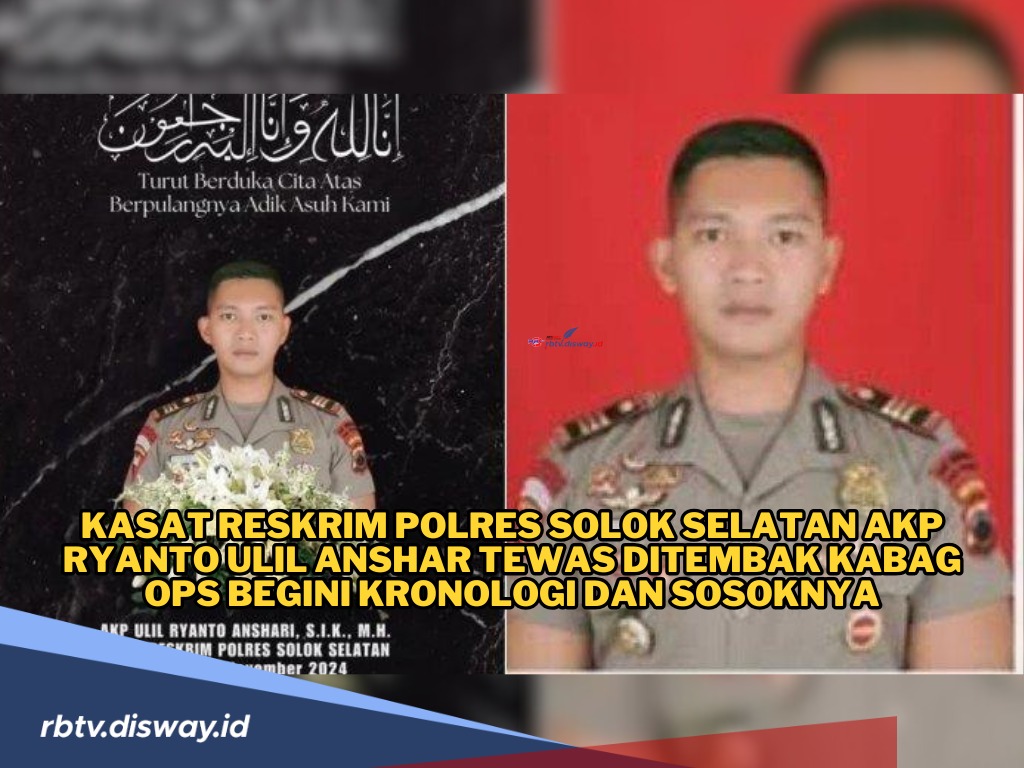 Sosok AKP. Ryanto Ulil Anshar yang Ditembak Kabag Ops Polres Solok Selatan, Sama-sama Pernah Jadi Kapolsek