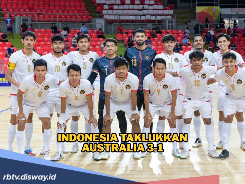 Rekor Kandang Gemilang, Timnas Futsal Indonesia Taklukan Australia 3-1