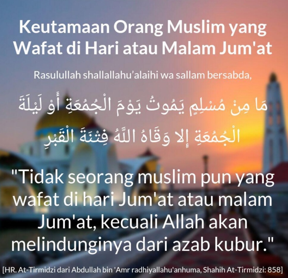 Wafatnya Seseorang di Hari Jumat Pertanda Baik? Ini 7 Keutamaannya Dalam Islam