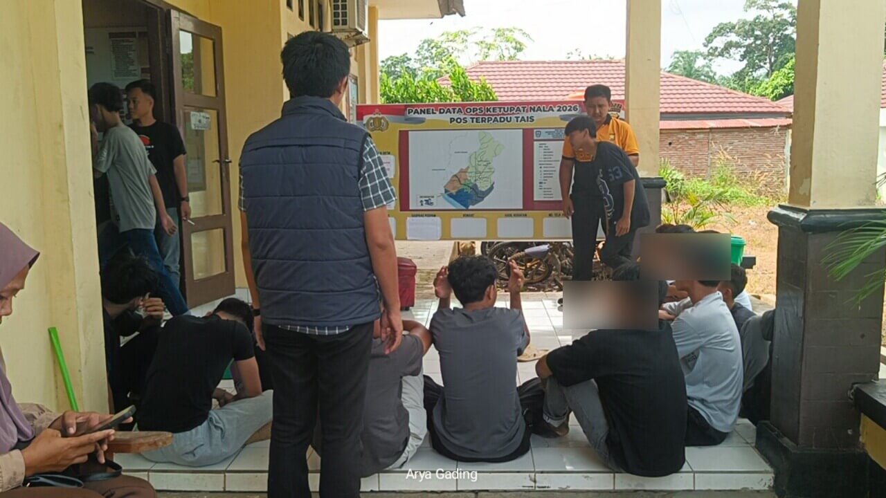 9 Remaja Diduga Geng Motor Diamankan Polres Seluma, Pengakuannya Bikin Miris