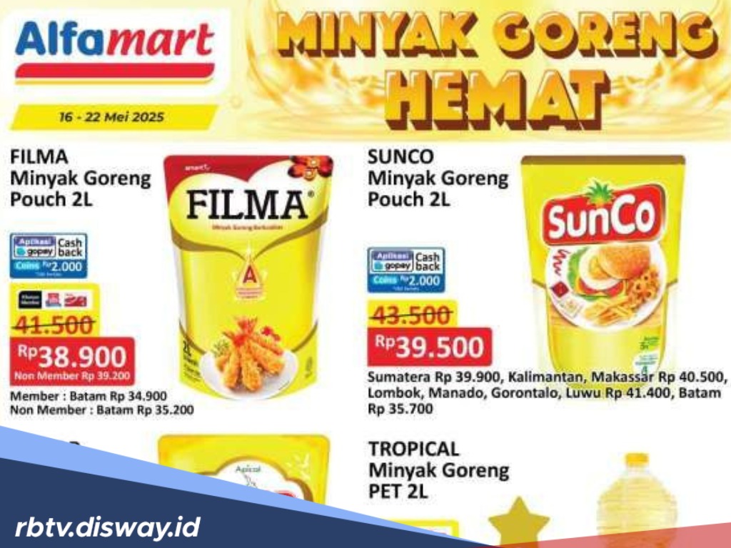 Ibu-Ibu Kegirangan, Ada Promo Minyak Goreng di Alfamart dan Indomaret Minggu Ini