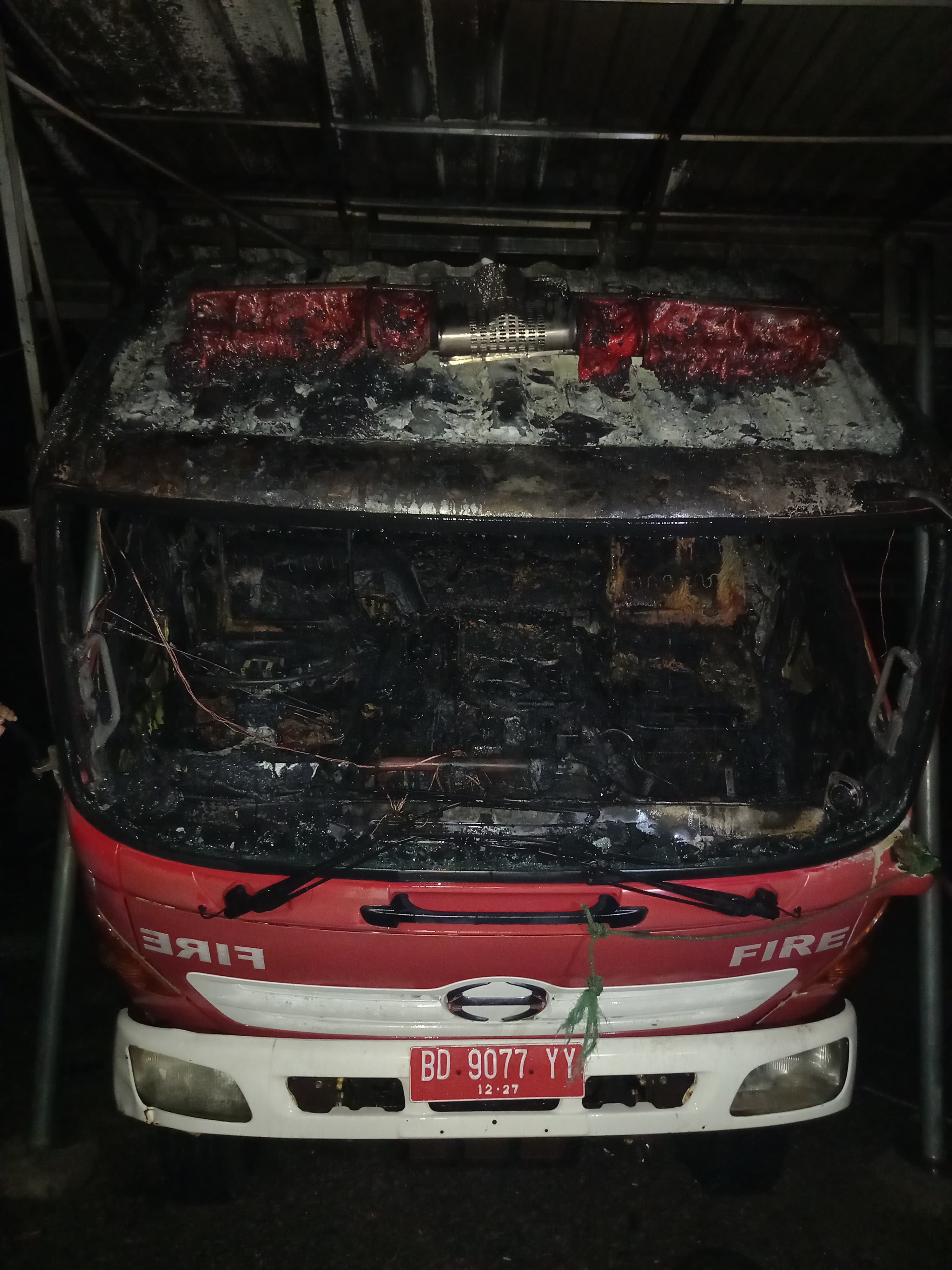 Mobil Pemadam Kebakaran Bengkulu Tengah Terbakar, Ini Dugaan Penyebabnya