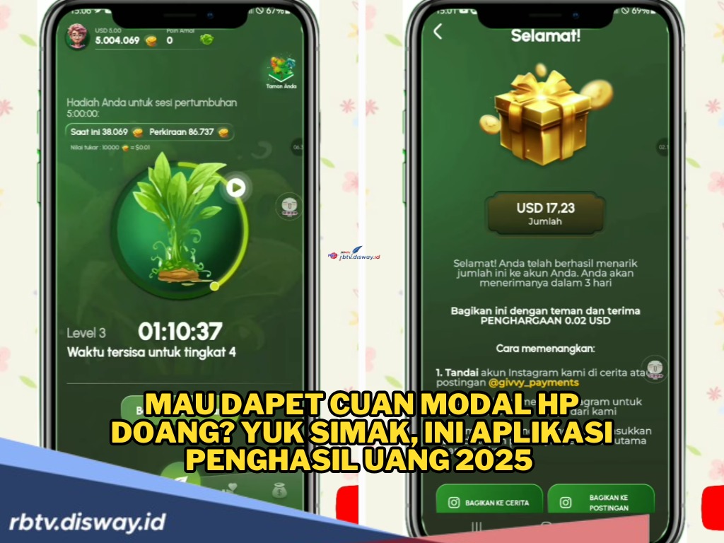 Cuan Modal HP Doang? Yuk Simak, Ini Aplikasi Penghasil Uang 2025 Dapat Dolar, Bisa Dicairkan ke DANA