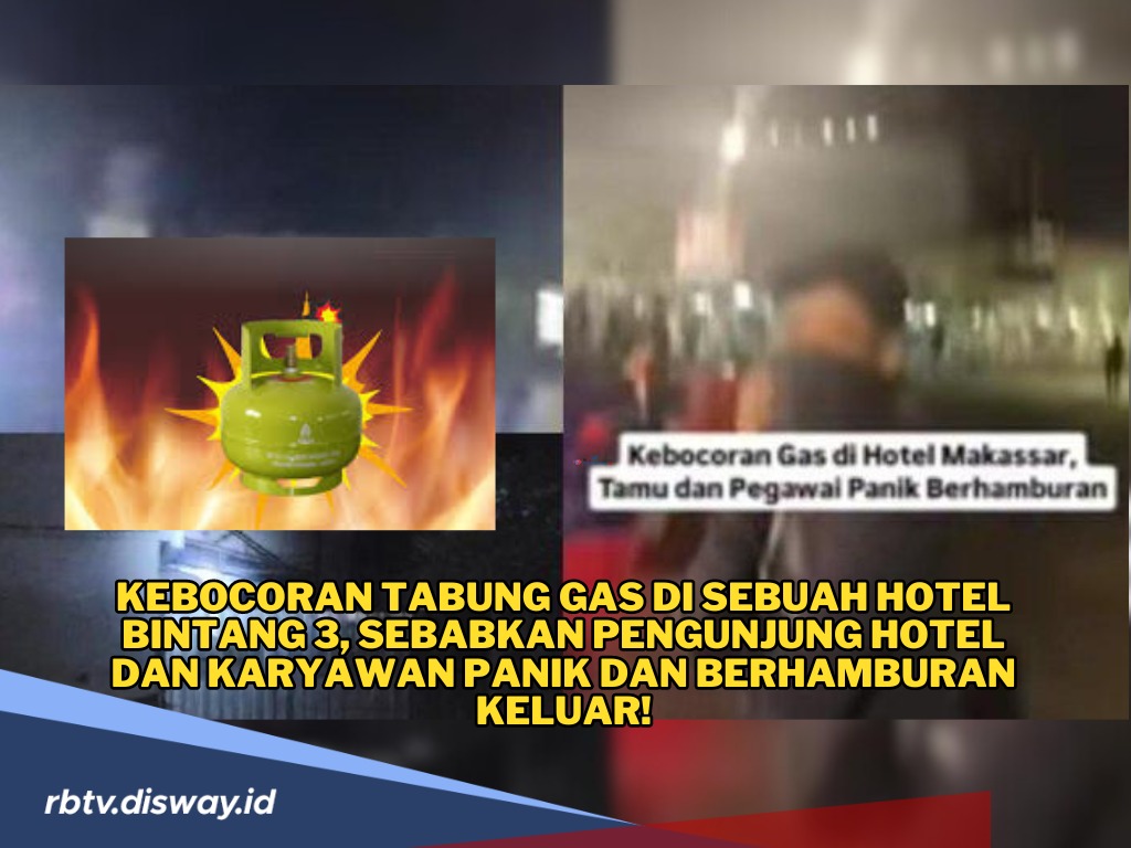 Kebocoran Tabung Gas di Hotel Bintang 3, Tamu dan Karyawan Dievakuasi