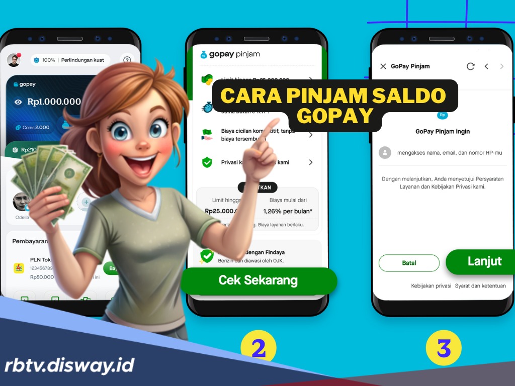 Mudah dan Aman, Begini Cara Pinjam Saldo Gopay, Cukup Modal Foto KTP