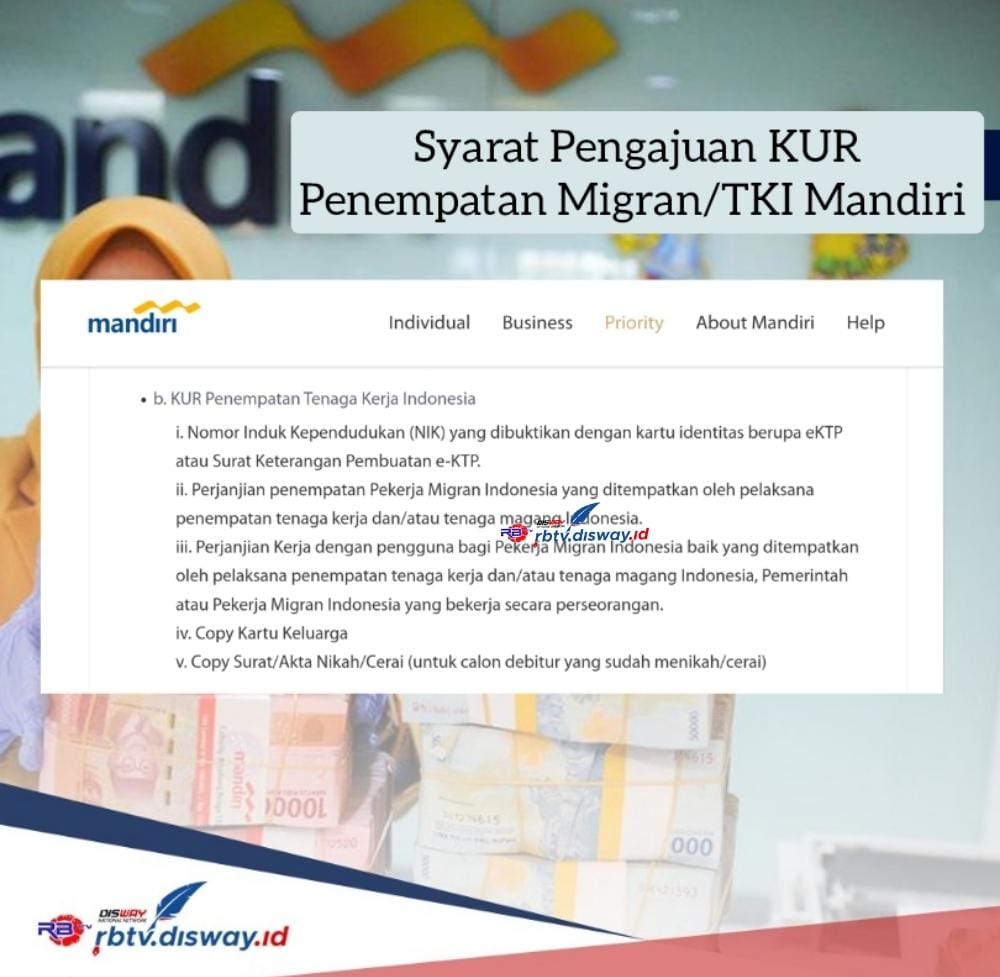 Syarat Pengajuan KUR  Pekerja Migran Indonesia/TKI Mandiri, Pinjaman Maksimal Rp 100 Juta Tanpa Jaminan