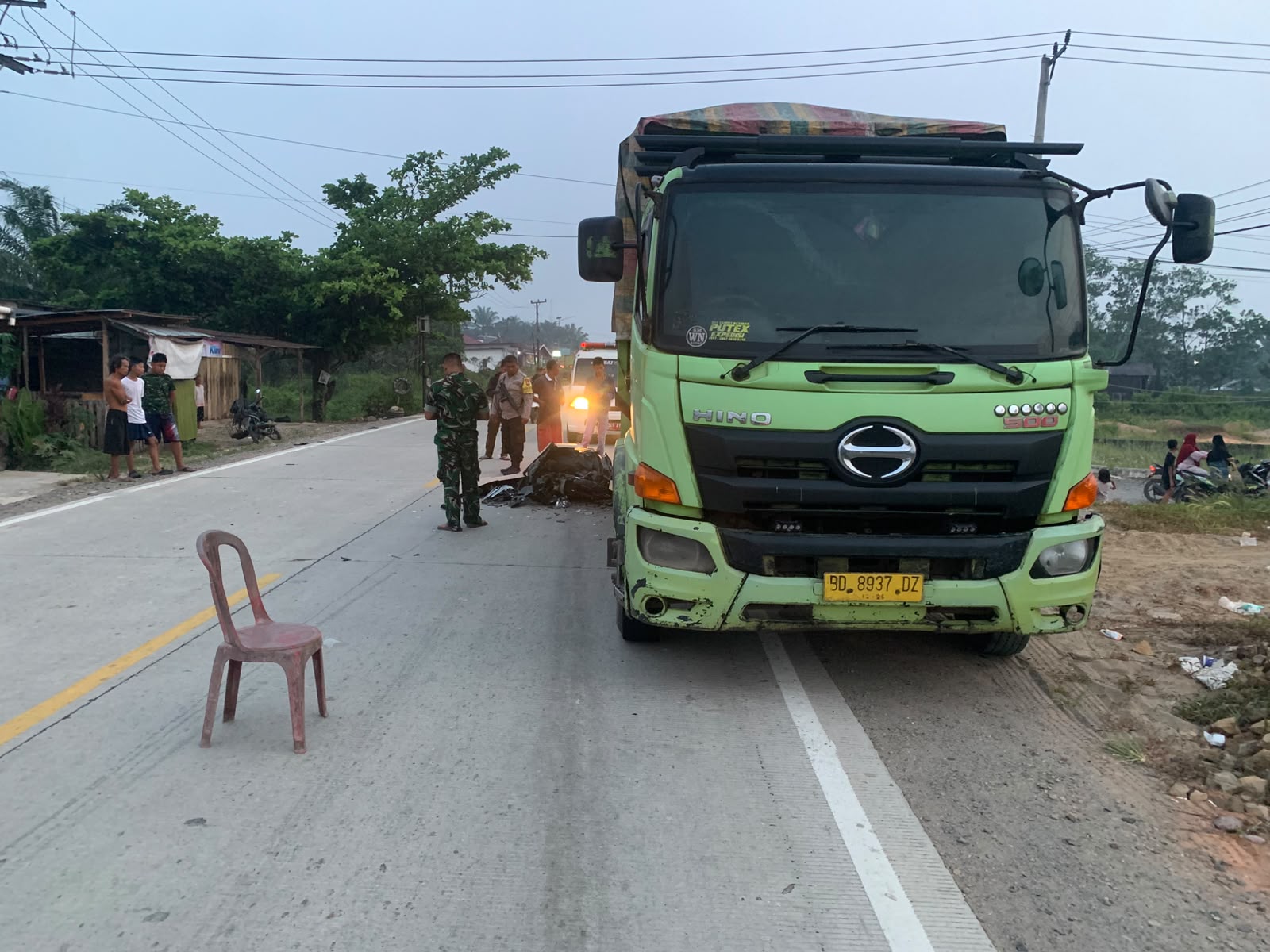 Tabrak Belakang Dump Truck Batu Bara, Pengendara Motor Meninggal Dunia, Motor Korban BD 2874 QF