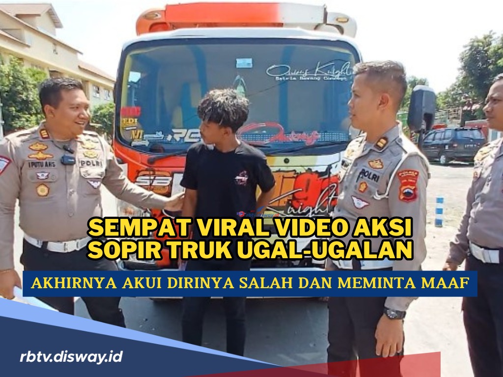 Video Sopir Truk Melaju Zig-Zag dan Ugal-ugalan Viral, Begini Reaksi dan Pengakuannya Ketika Ditangkap Polisi