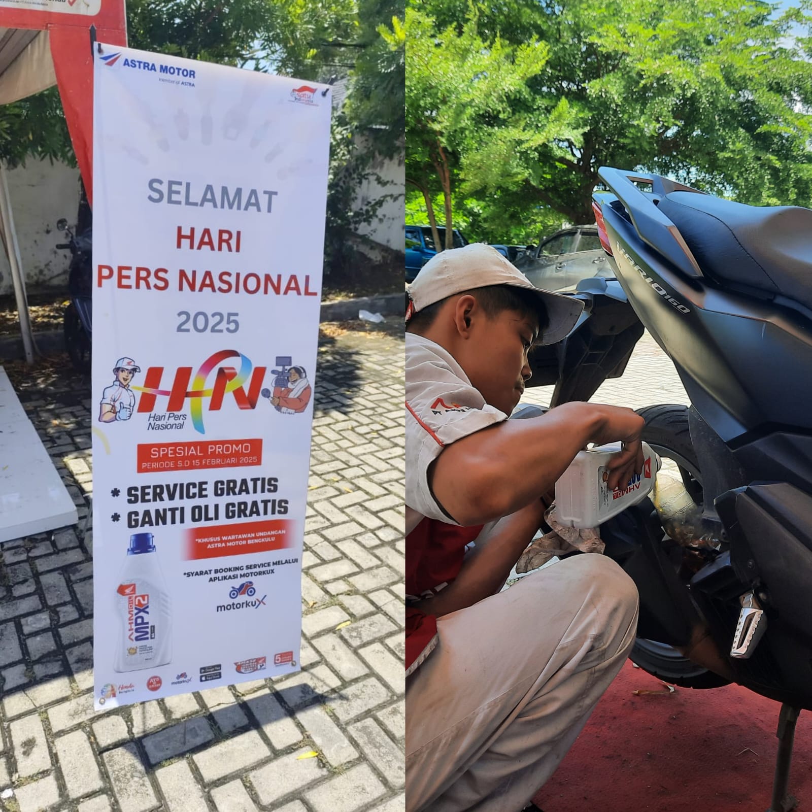 Peringati HPN 2025, Astra Motor Bengkulu Beri Servis dan Ganti Oli Gratis, Buruan Daftar