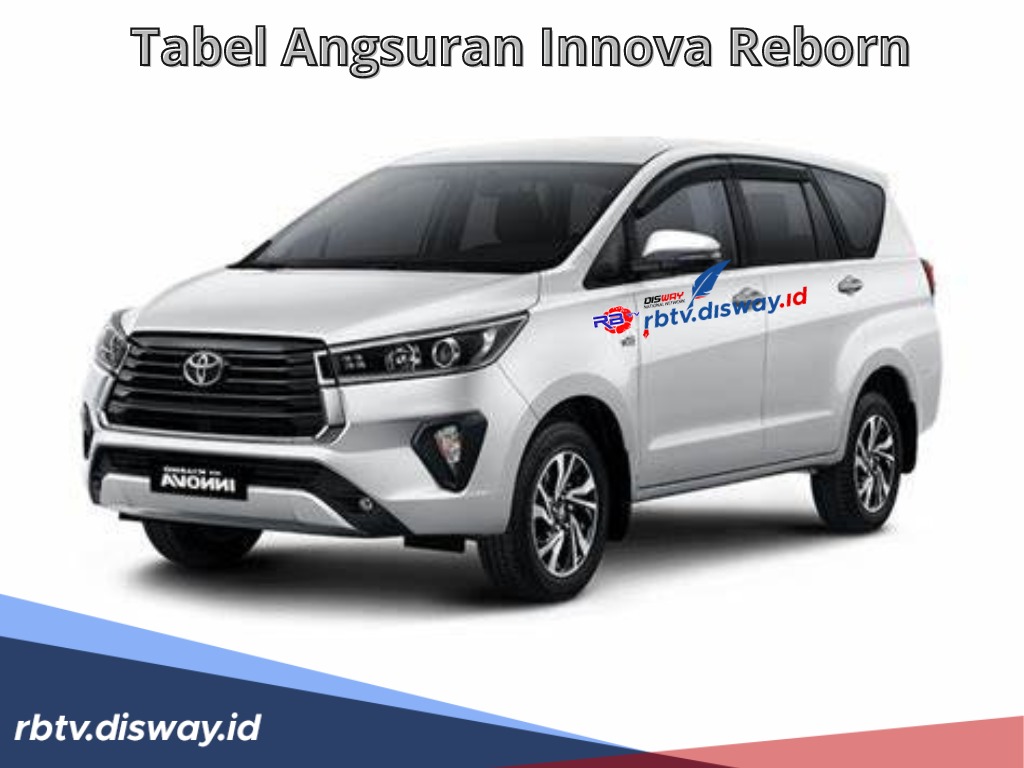 Tabel Angsuran Innova Reborn DP Rp80 Juta Tenor Sampai 60 Bulan, Ini Cicilannya