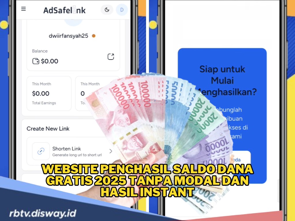 Modal Jempol Tangan Bisa Dapat THR Online, Ini Website Penghasil Saldo DANA Gratis 2025 