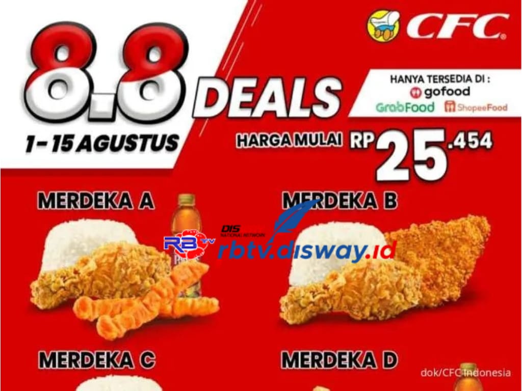 Promo 8.8 CFC Deals Agustus 2024, Ini Jadwal dan 4 Pilihan Paketnya