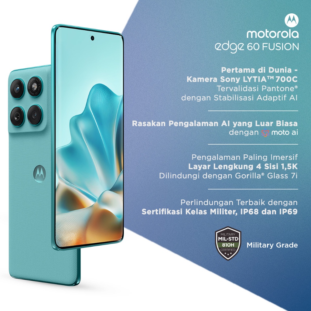 Jadi Pembicaraan Pengamat Gadget, Ini Spesifikasi dan Harga Motorola Edge 60 Fusion