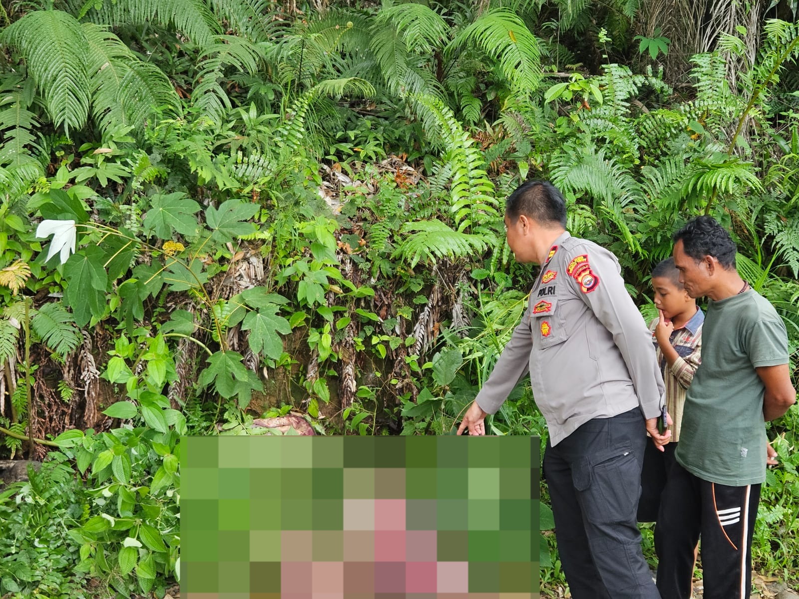 Kapolsek Taba Penanjung Langsung Cek Tkp, Ada Temuan Potongan Tubuh Ini di Jalan Perkebunan