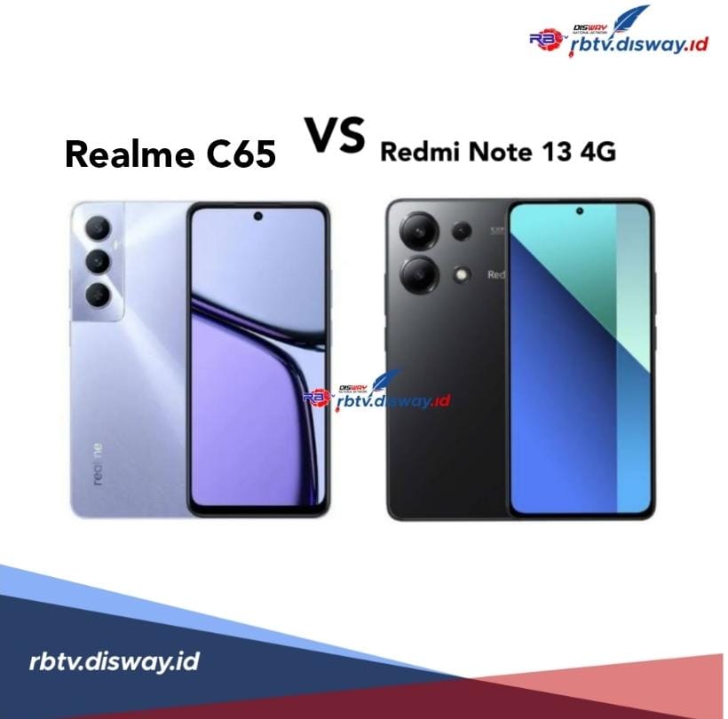 Redmi Note 13 4G dan Realme C65, Suka yang Mana? Ini Perbandingan Spesifikasi dan Harganya