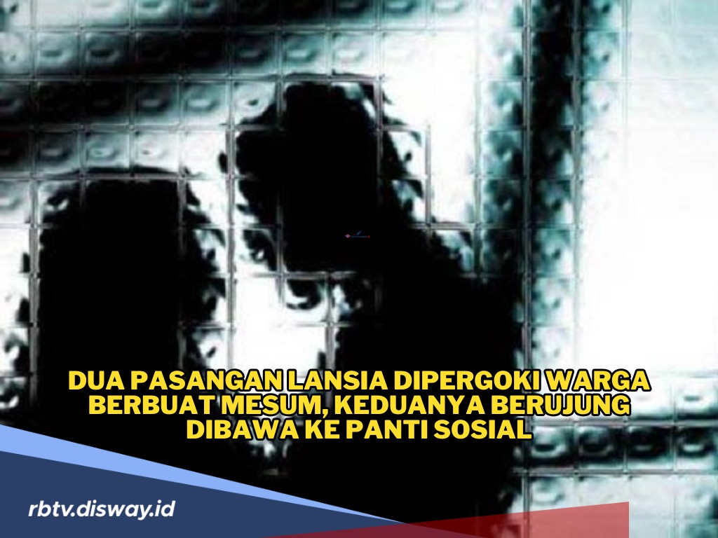 Sejoli Lansia Kepergok Warga Lagi Mesum di Tempat Umum, Keduanya Dibawa ke Panti Sosial