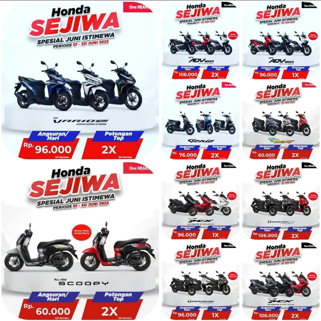 Promo Istimewa Spesial Juni ‘Honda Sejiwa’
