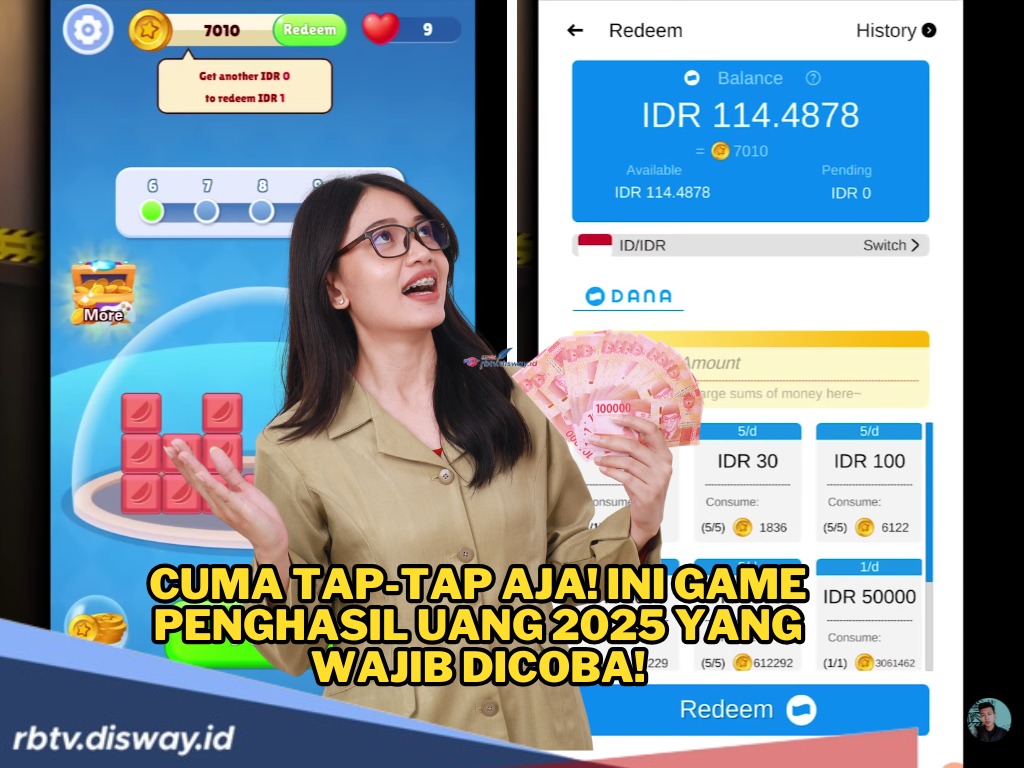 Cuma Tap-tap Aja Saldo DANA Rp 100 Ribu Masuk! Ini Game Penghasil Uang 2025 yang Wajib Dicoba