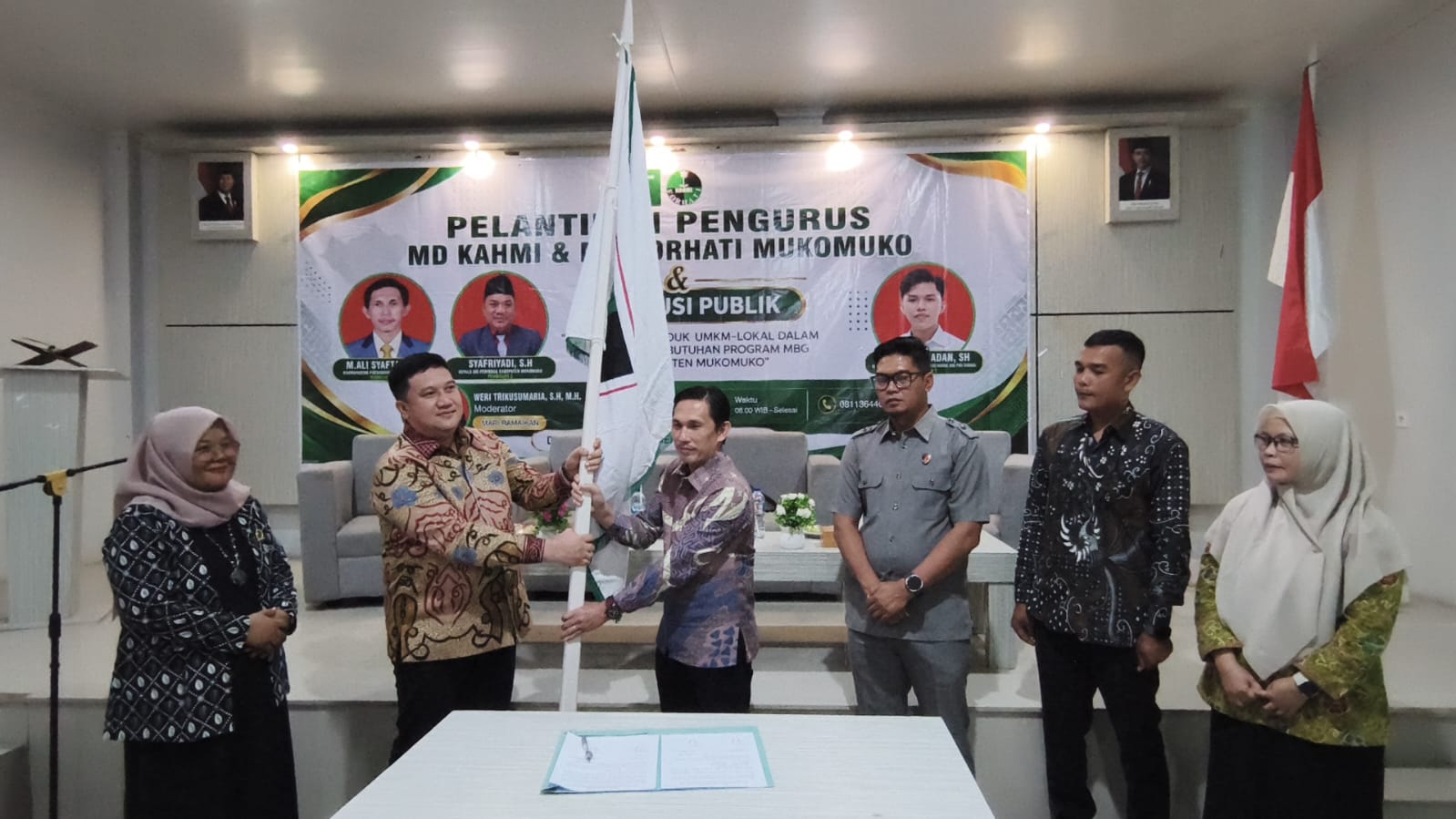 KAHMI-FORHATI Mukomuko Resmi Dilantik, UMKM Lokal Jadi Sorotan dalam Diskusi MBG
