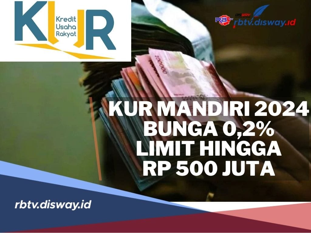 KUR Mandiri 2024 Resmi Dibuka, Limit hingga Rp 500 Juta Bunga hanya 0,2 %, Ini Syarat dan Cara Pengajuannya 