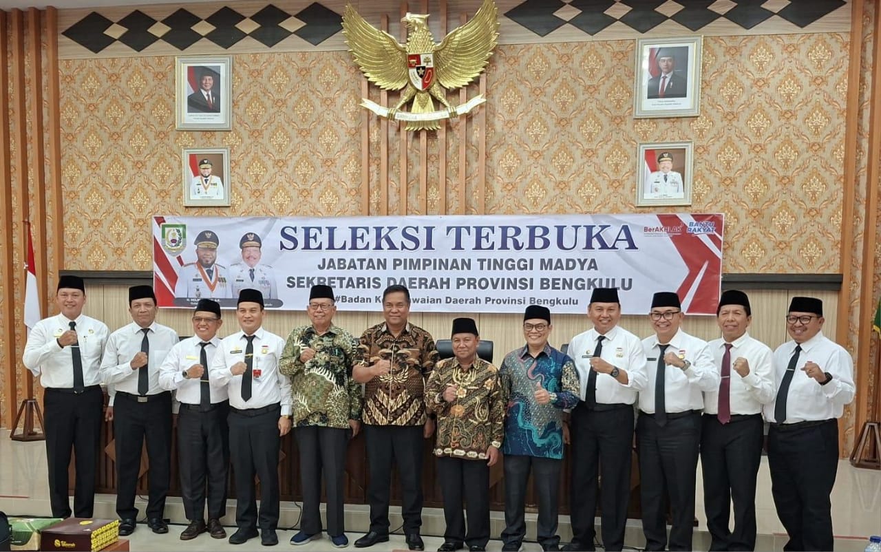 Seleksi Penulisan Makalah Calon Sekda Provinsi Bengkulu Tuntas, Ini Daftar Peserta yang Lulus