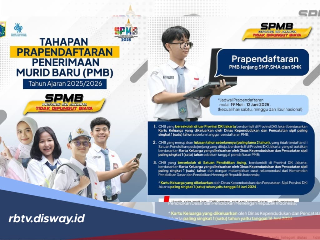Bukan yang Lain, Ini Link Prapendaftaran SPMB Jakarta 2025 