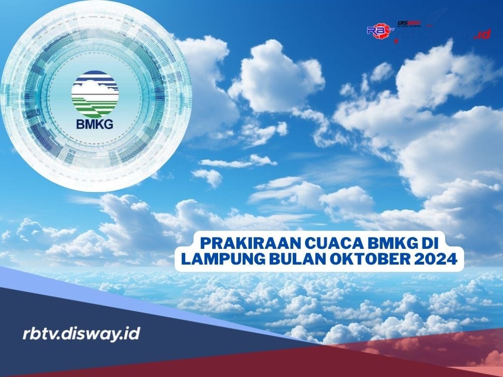 Prakiraan Cuaca Provinsi Lampung, Minggu 20 Oktober 2024, Mulai Diguyur Hujan? 