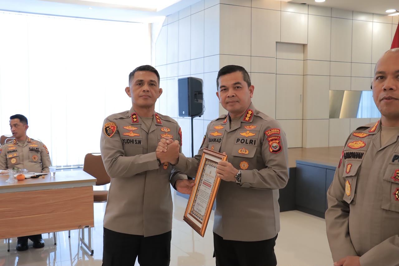 Polresta Bengkulu Raih Penghargaan Pencapaian Tertinggi Operasi Musang Nala 2026