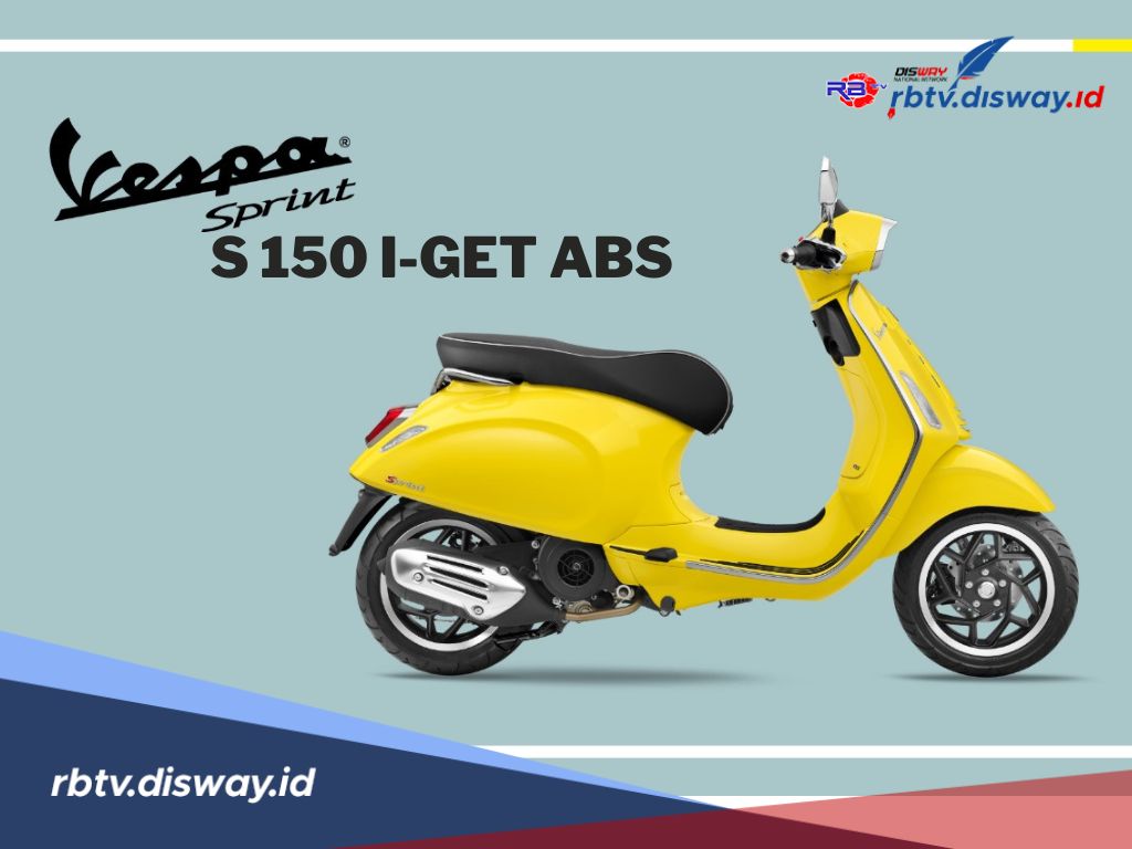 Tetarik Meminang Vespa Sprint S 150 i-Get ABS? Ini Harga dan Spesifikasinya 