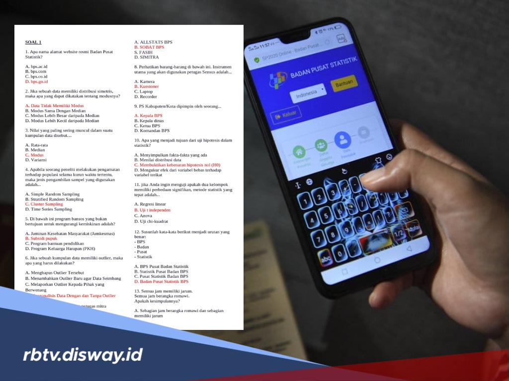 Dijamin Lolos, Berikut 30 Contoh Soal serta Kunci Jawaban Tes Kompetensi Mitra Statistik BPS 2026