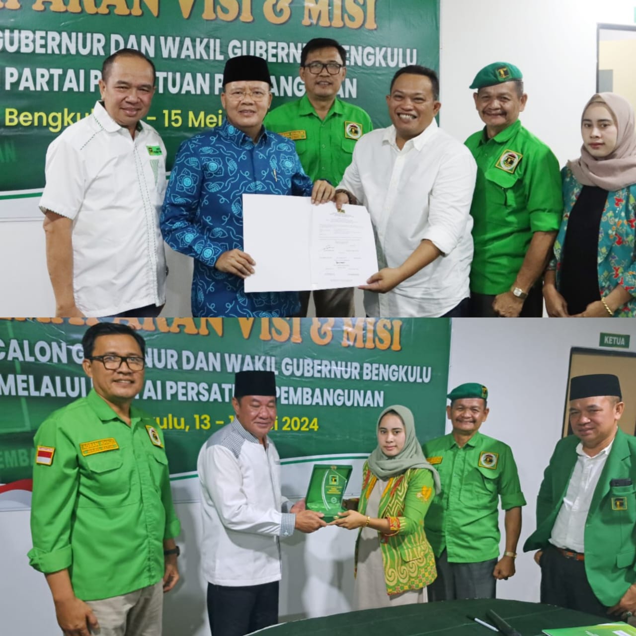 Fit and Proper Test di DPW PPP Bengkulu, Begini Janji Rohidin dan Rosjonsyah
