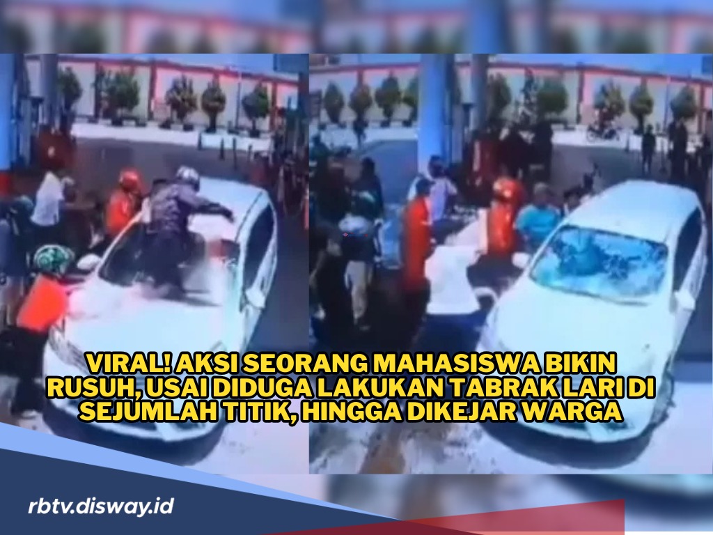 Bikin Emosi! Kabur Usai Diduga Lakukan Tabrak Lari di Sejumlah Titik, Mahasiswa Diamuk Warga