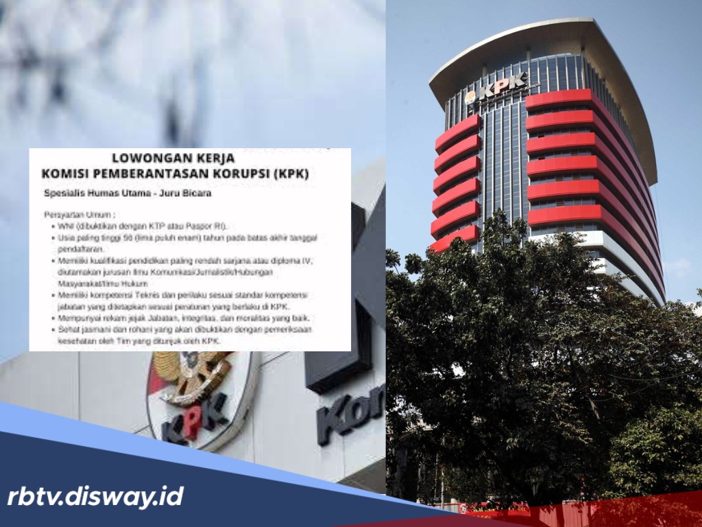 KPK Buka Seleksi Jabatan Pimpinan Tinggi Pratama, Berikut Formasi dan Jadwalnya