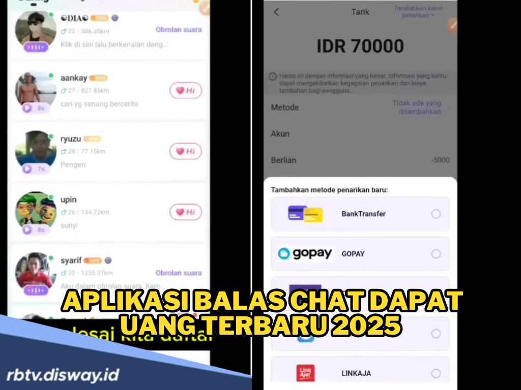 Mantap! Ini Aplikasi Balas Chat Dapat Uang Terbaru 2025, Cuan Lewat Obrolan dan Berlian!