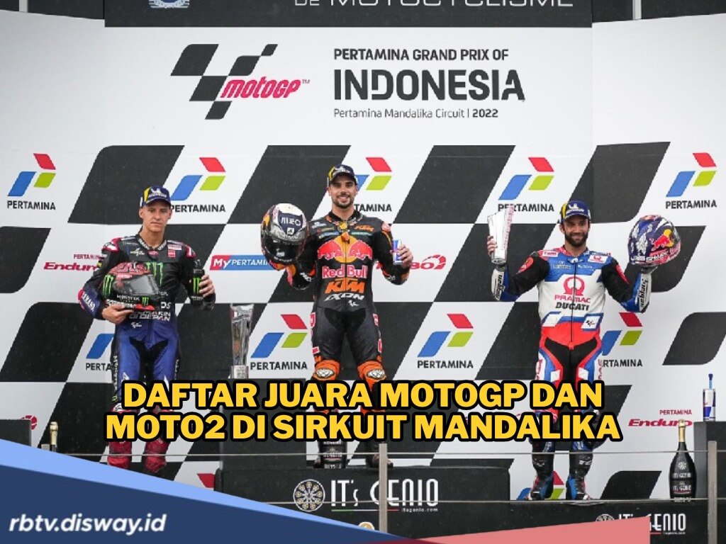 Ini Daftar Juara MotoGP dan Moto2 di Sirkuit Mandalika Indonesia,  Siapa Pembalap yang Naik Podium 2025