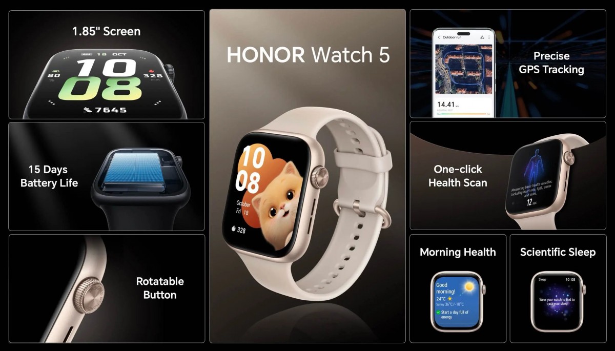 Honor Watch 5, Smartwatch Canggih yang Kaya Fitur, Berikut Spesifikasi dan Harganya   