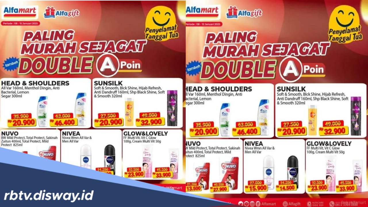 Promo Alfamart hingga 15 Januari, Cek Harga Sabun Mandi Nuvo Terjun Bebas!