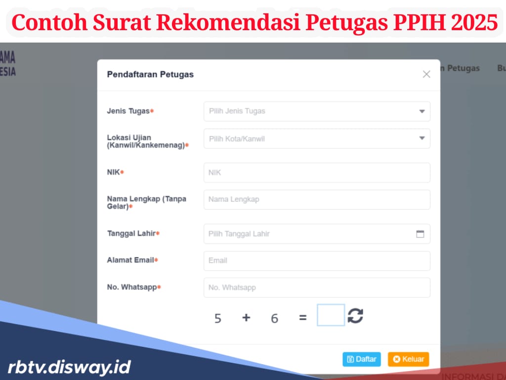 Contoh Surat Rekomendasi Petugas Haji 2025, Ini Link Download 