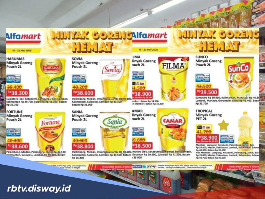 Promo Minyak Goreng di Alfamart Hari Ini Kamis 22 Mei 2025, Harga Dibanting Murah