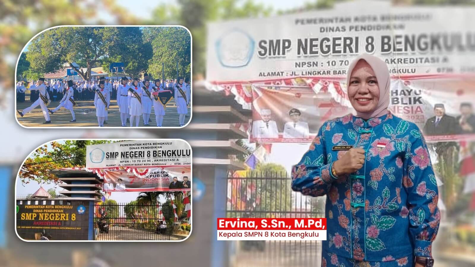 SMPN 8 Kota Bengkulu Hijau, Literat dan Berprestasi Menuju Sekolah Adiwiyata Tingkat Provinsi