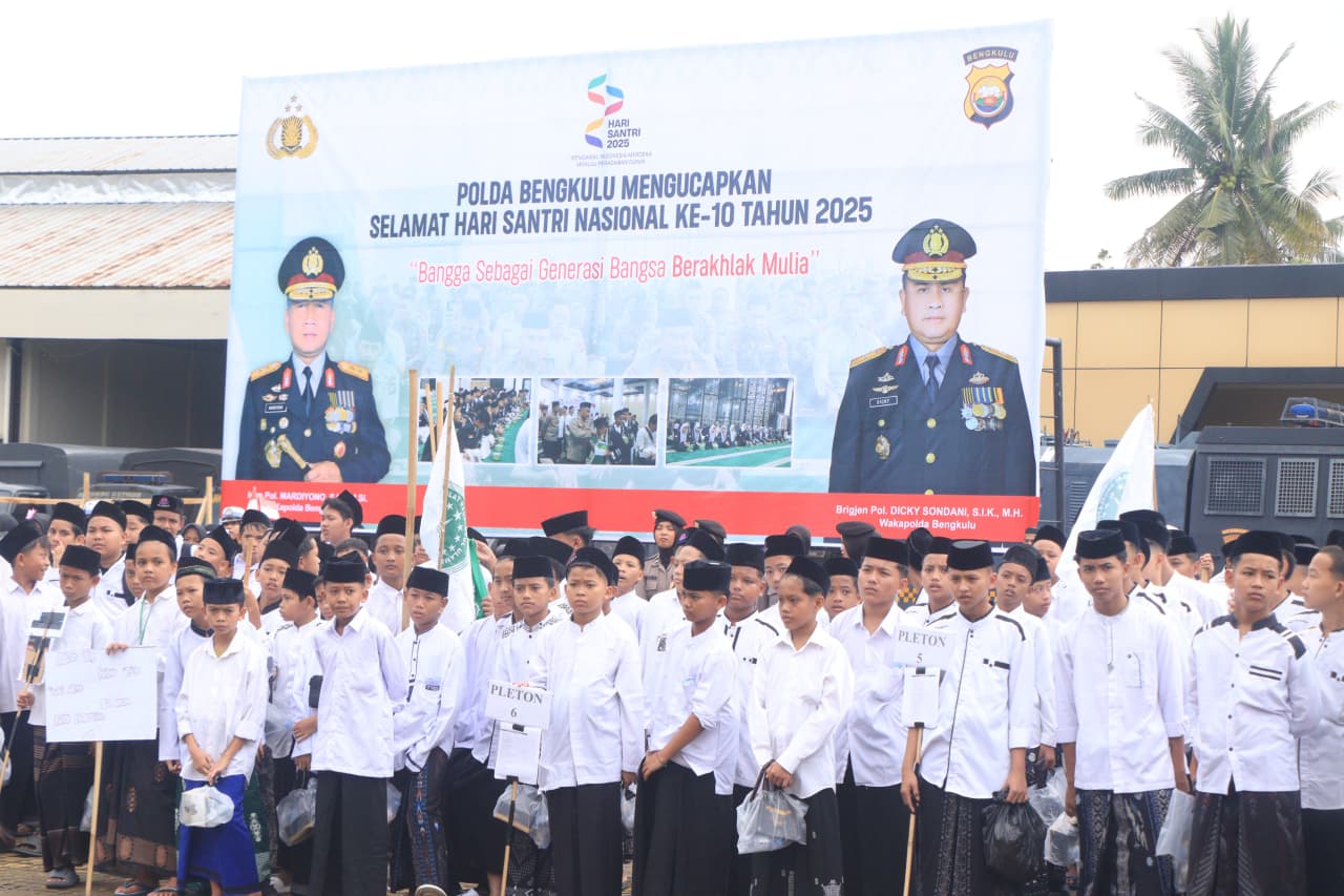 Polda Bengkulu Peringati Hari Santri Nasional 2025, Kapolda: Makna Peringatan Ini Sangat Besar