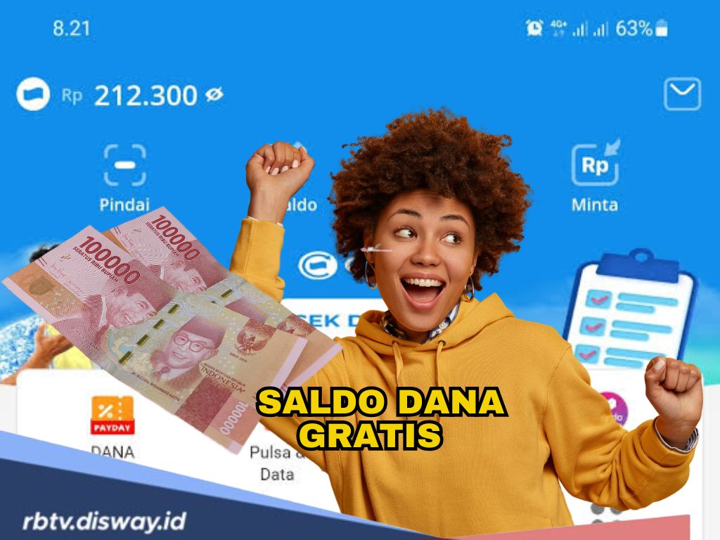 Khusus Bagi yang Butuh Uang Hari Ini Senin 17 Februari, Silakan Klaim Saldo DANA Gratis Rp 210.000
