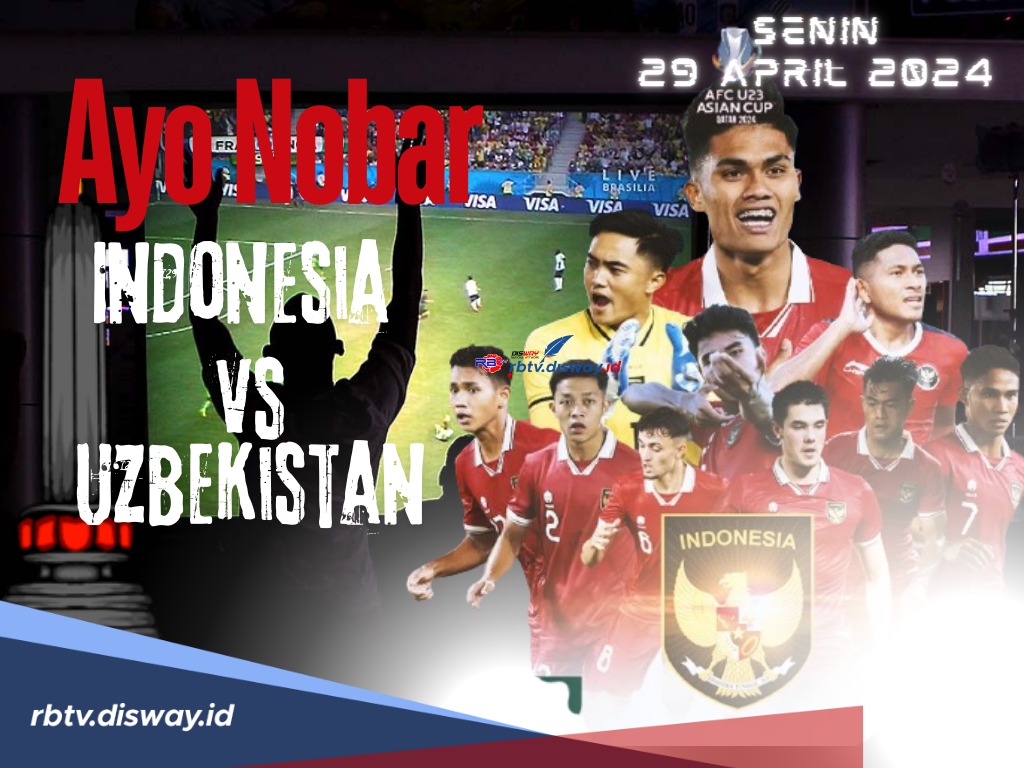 Pemkot Siapkan Tempat, Indonesia Vs Uzbekistan Ini Tempat Nobar Semifinal Piala Asia U23 di Malang