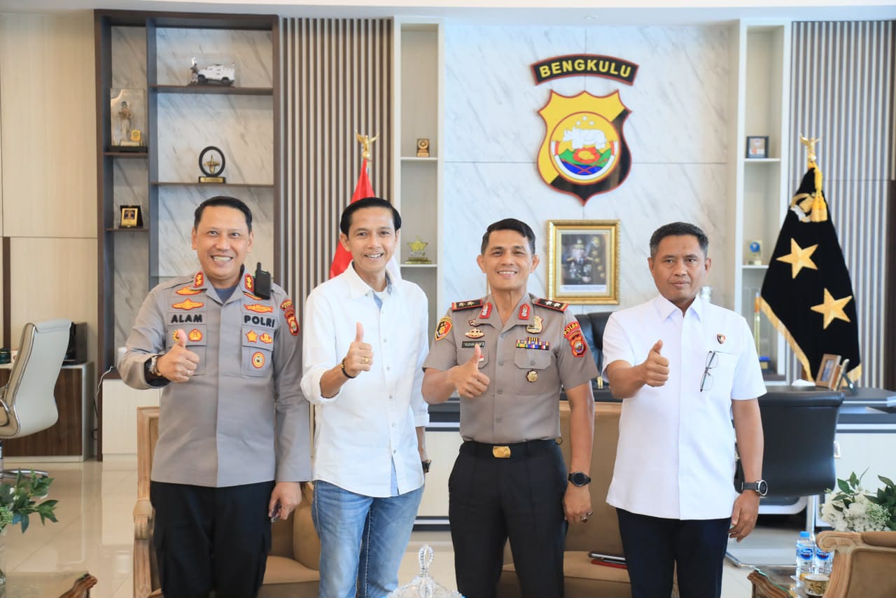 Gusril Pausi Sowan ke Kapolda Bengkulu, Bahas Keamanan dan Kerja Sama Pemkab Kaur