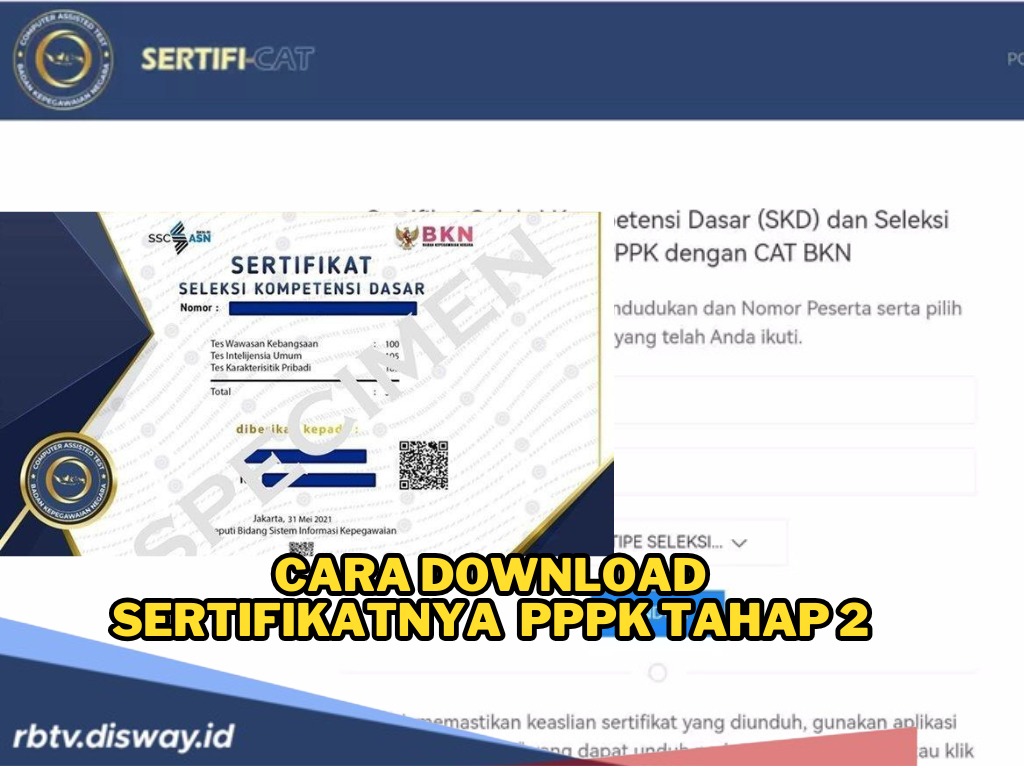 Cara Download Sertifikat  dan Jadwal Lengkap seleksi PPPK tahap II 2024 