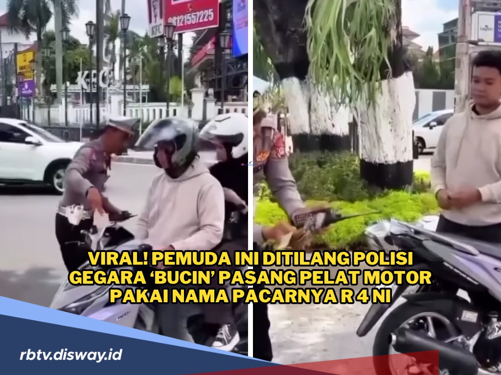 Efek Bucin Alias Menjadi Budak Cinta, Pemuda Ini Kena Tilang Polisi