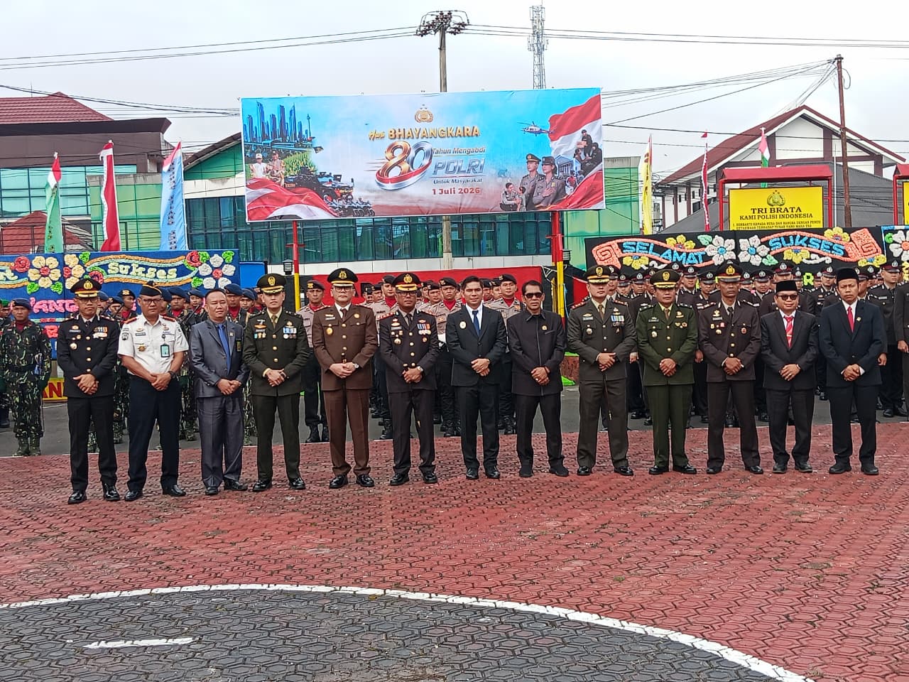 Upacara HUT Bhayangkara Polres Rejang Lebong