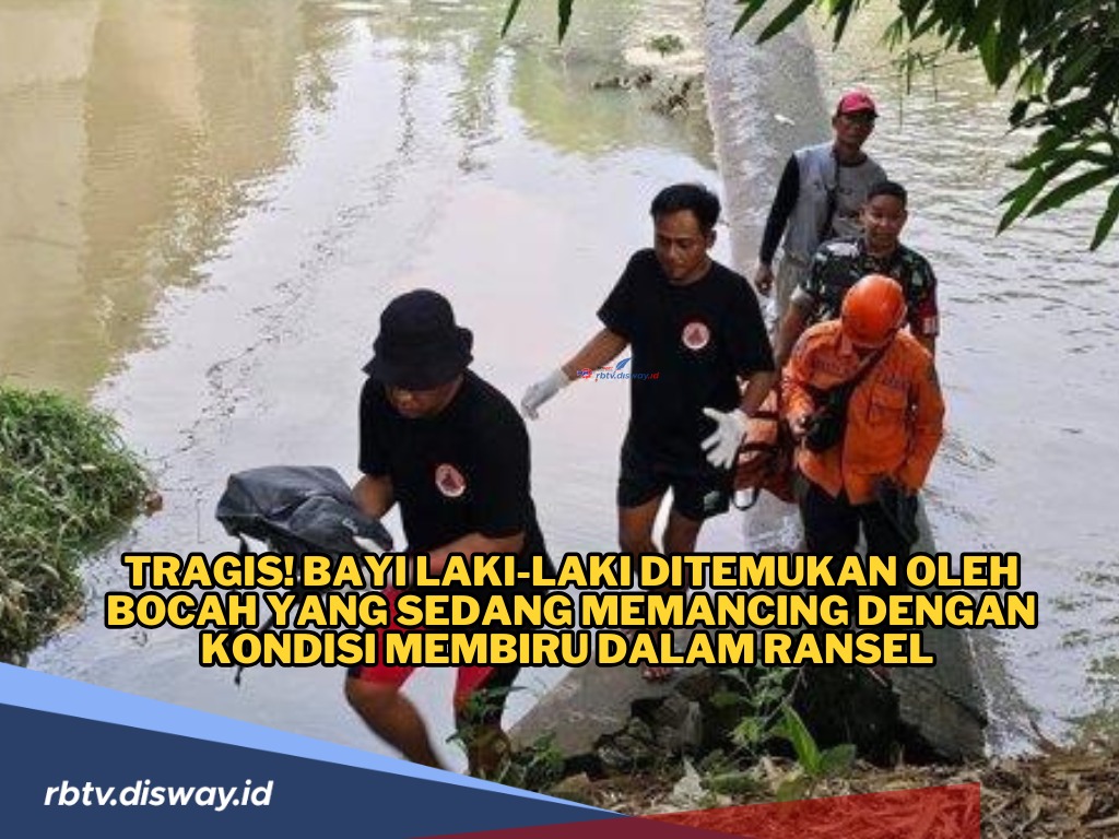 Pemancing Temukan Bayi Laki-laki Ditemukan Dalam Tas Ransel di Bawah Jembatan Kali Samin