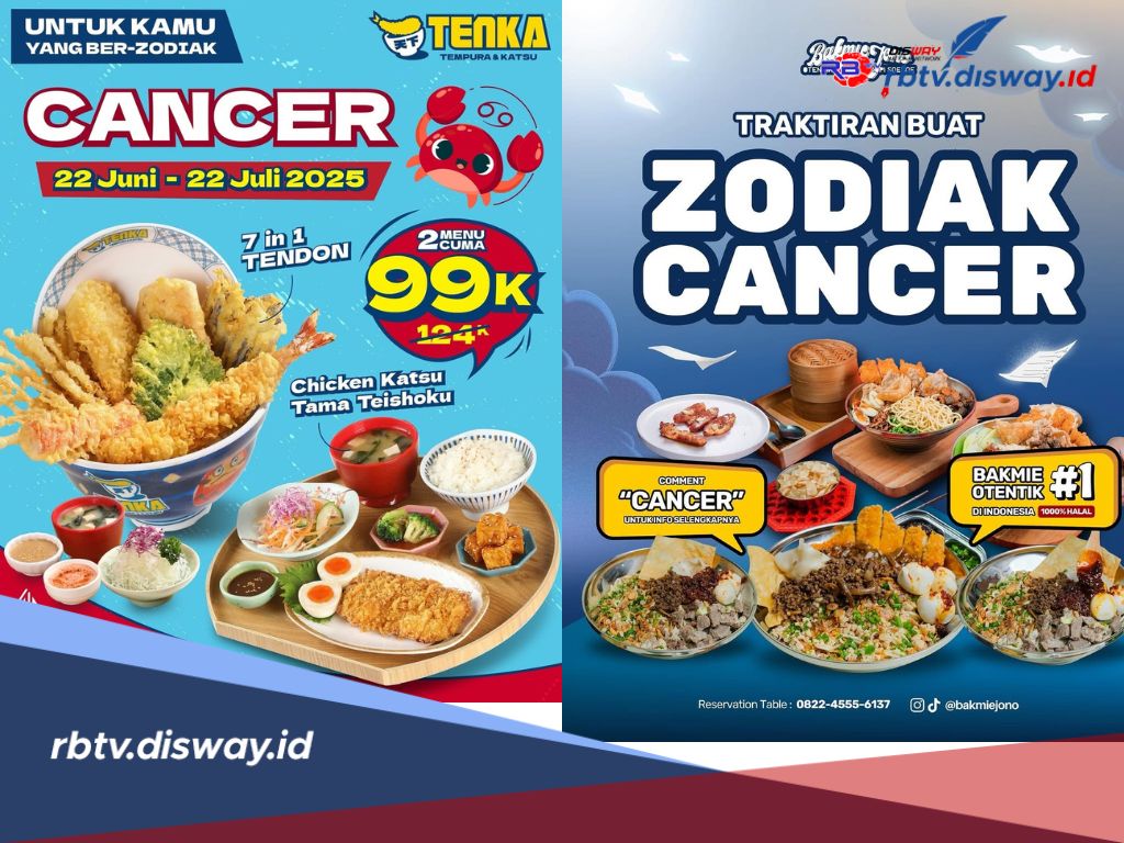 Promo Khusus Zodiak Cancer Juli 2025 Mulai dari Kopi, Mie hingga Masakan Korea